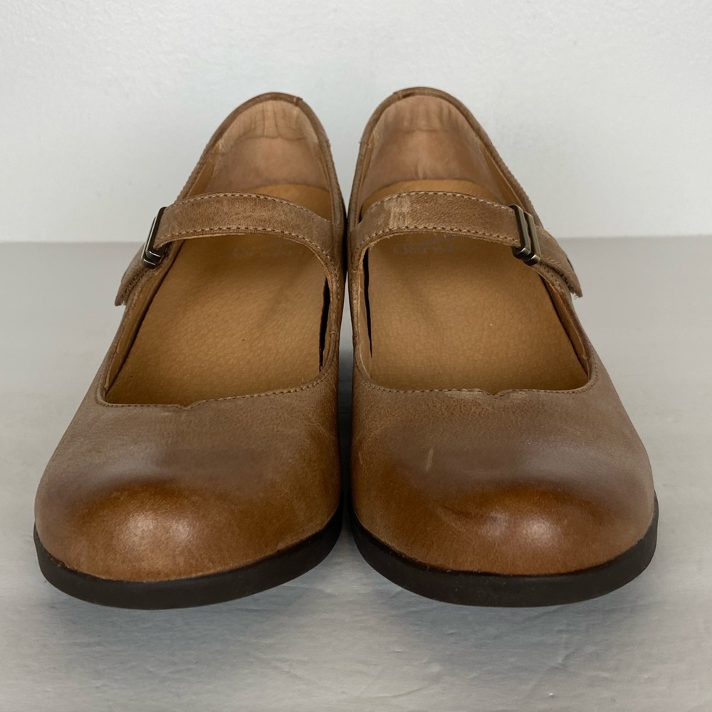 Dansko Callista Women's Shoes Size 39 US 8.5 Tan Mary Jane Pump Adjustable Strap - Picture 5 of 10